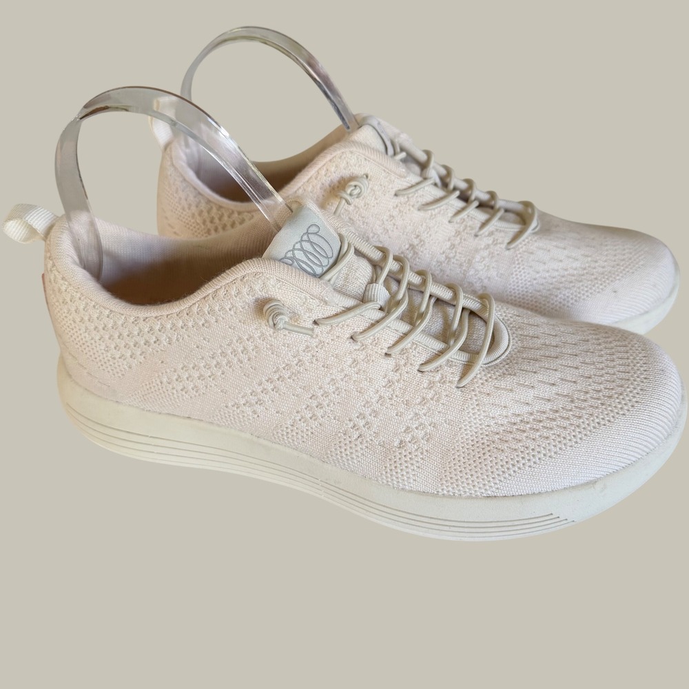 Woolloomooloo Belmont Merino Wool Sneakers Cream Mens 7 Womens 8.5 EU 39